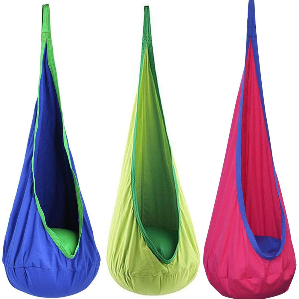 Outdoor Furniture Kids - Nieuwe Kinderhangende Stoel Draagbare Parachute Doek