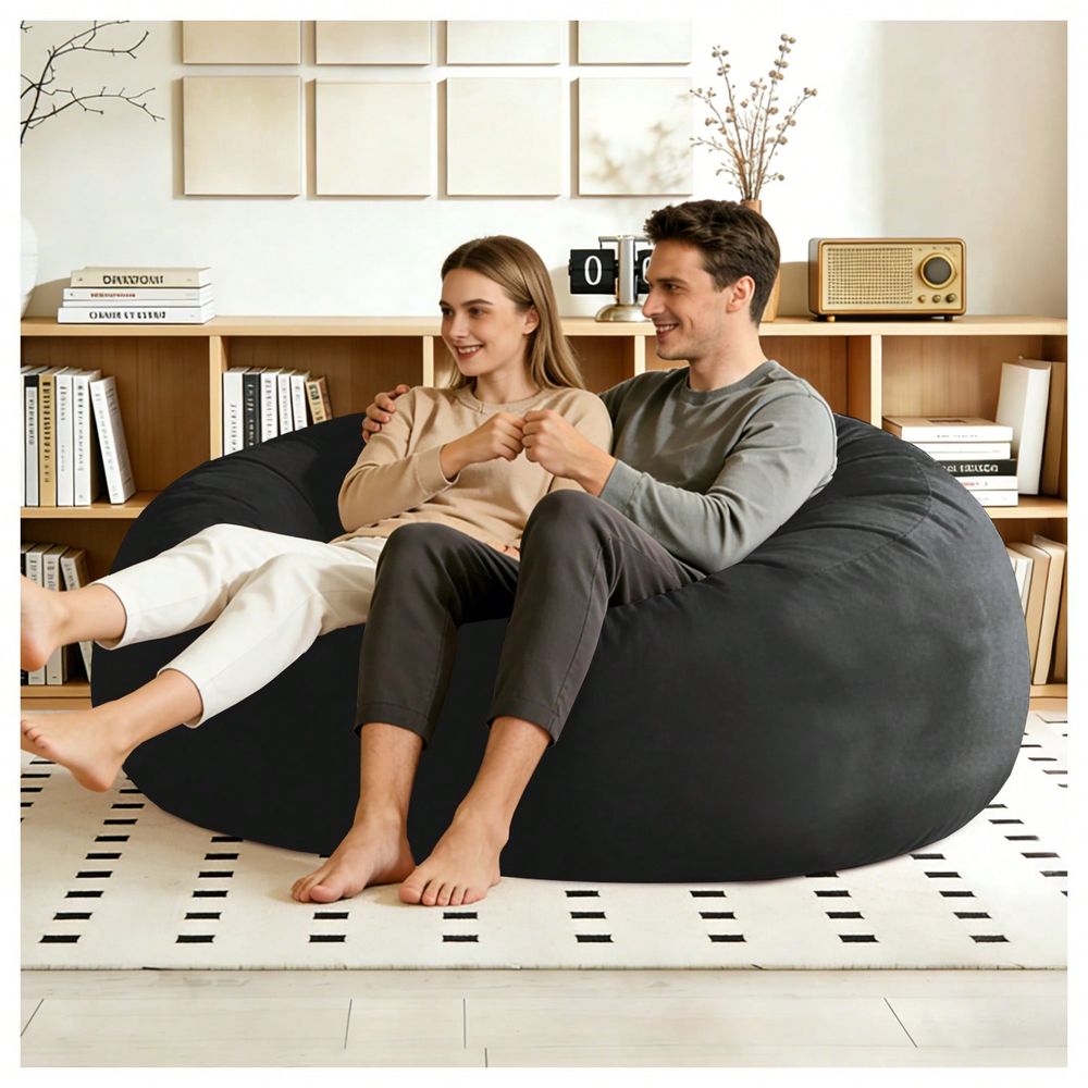Outdoor Furniture Grey - Zitzak Grijs, 4FT 5FT 6FT Suède,