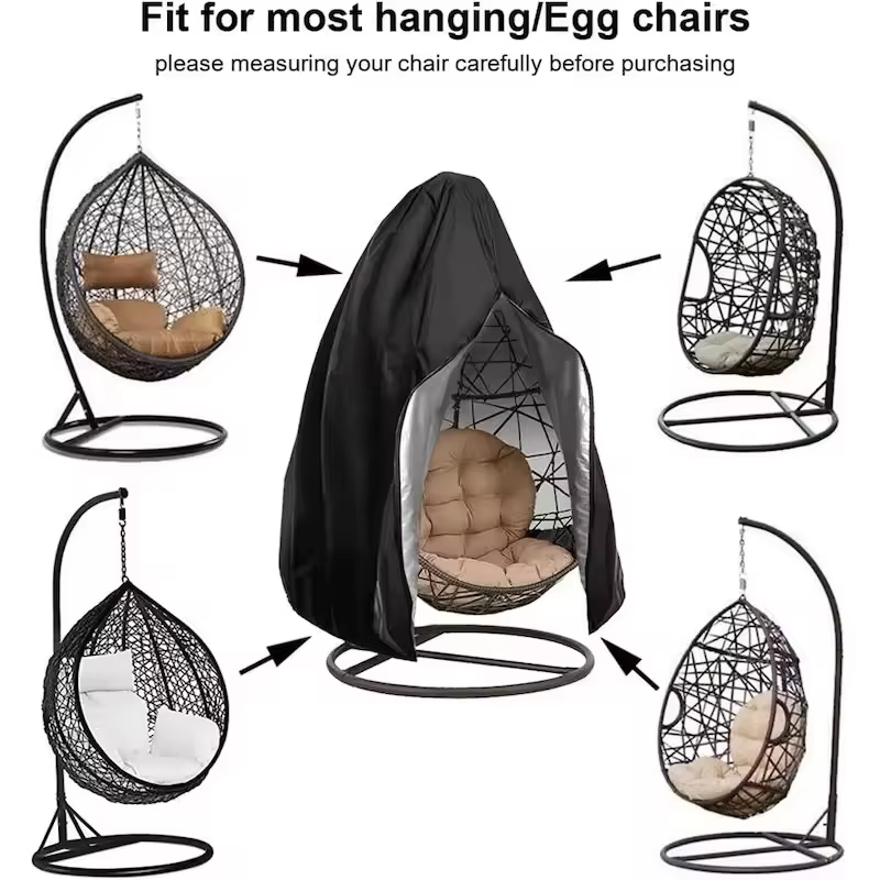 Outdoor Furniture Egg Chair - 2 maten hangende eierschommelstoel beschermhoes buiten