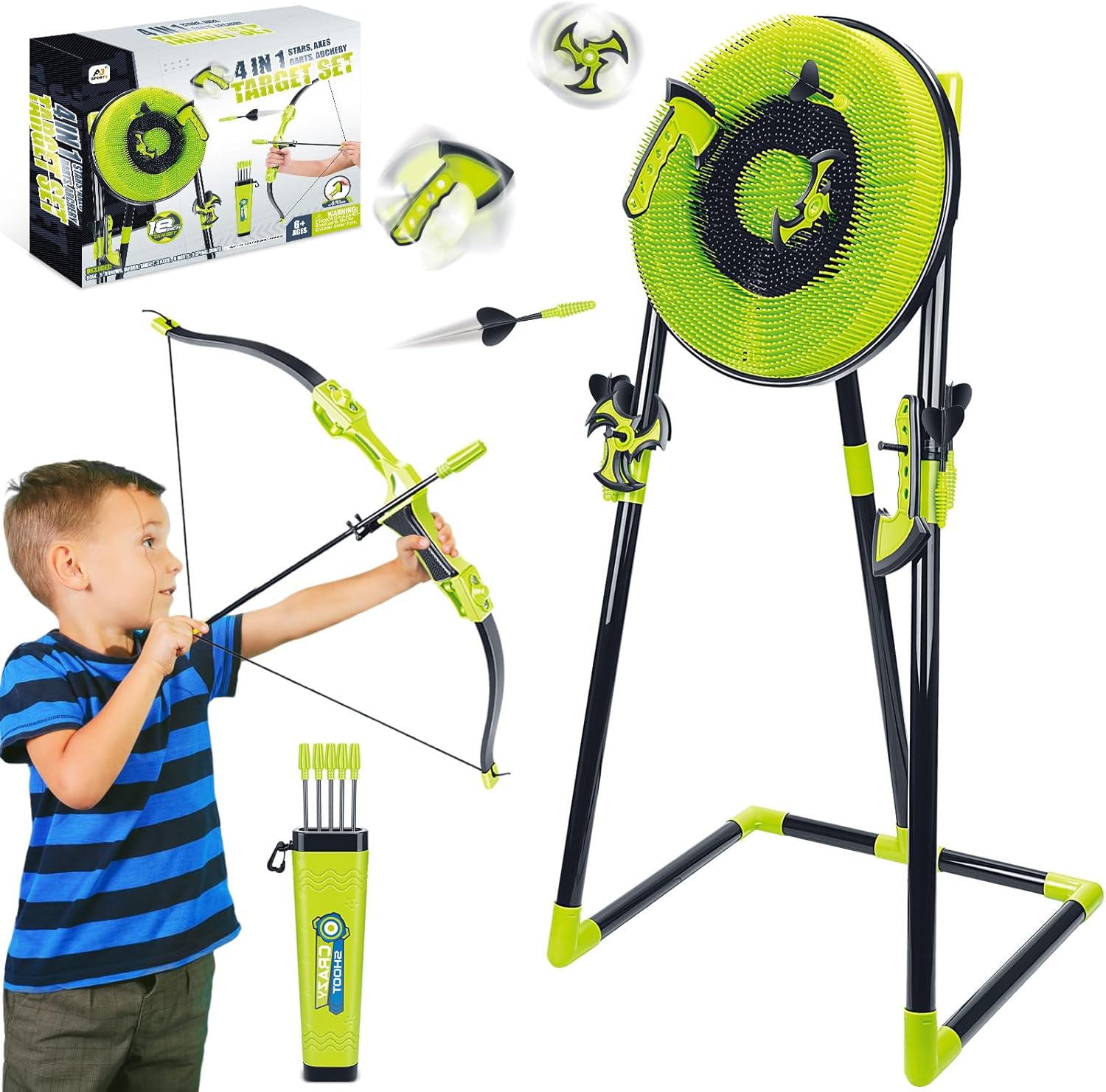 Outdoor Furniture Target - 4-in-1 bijlwerpdoelset voor kinderen, volwassenen in