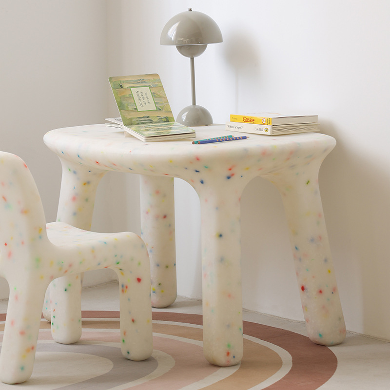 Outdoor Furniture Kids - Kinderstudeertafel en stoelenset met rugleuning, schattige