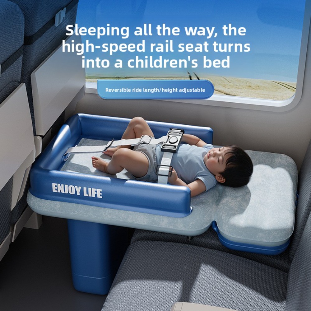 Outdoor Furniture Kids - Opblaasbaar vliegtuigbed- en autostoelverlenger voor peuters,