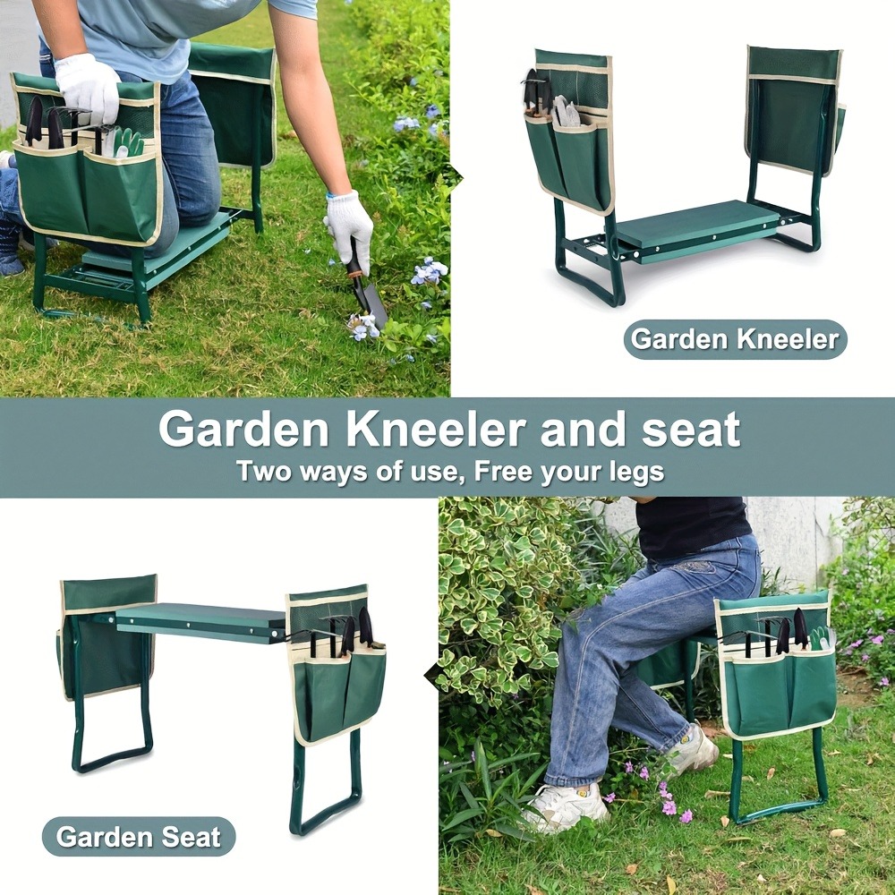 Outdoor Furniture Metal Chairs - Roestvrij, versterkt ijzeren tuinknielbankje, vierkant handgemaakt