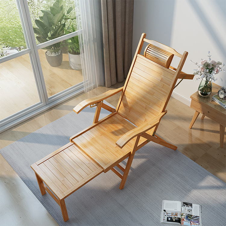 Outdoor Furniture Design - Lichtgewicht modern design bamboe opvouwbare loungestoel