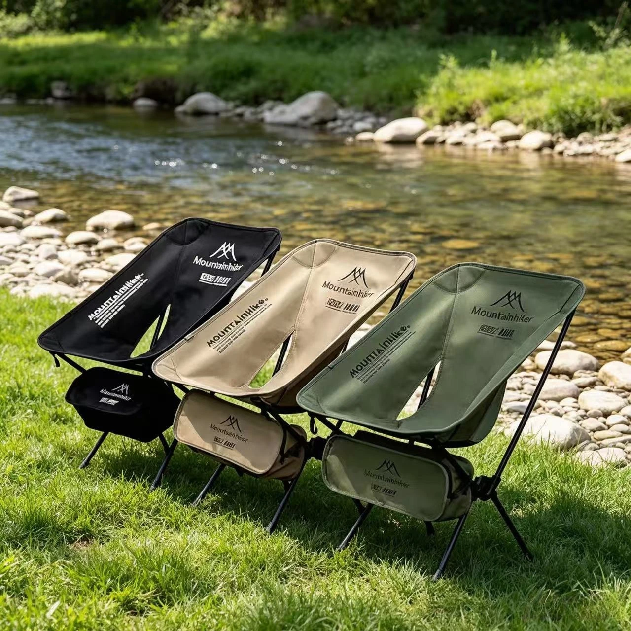Outdoor Furniture Used - Opvouwbare ultralichte maanstoel Draagbare luie campingstoel