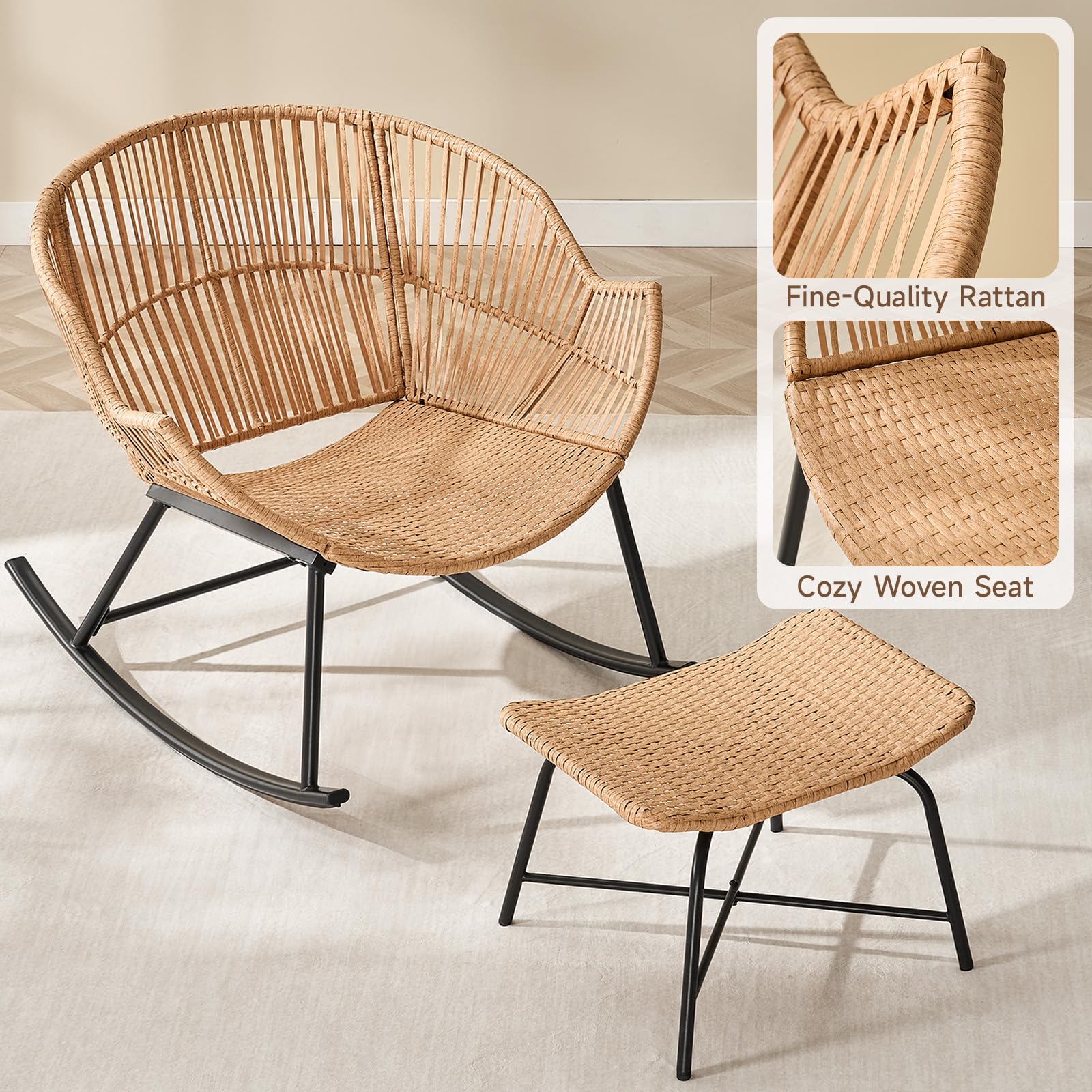 Grijze rotan Papasan schommels - Outdoor Furniture Grey recensie en prijs