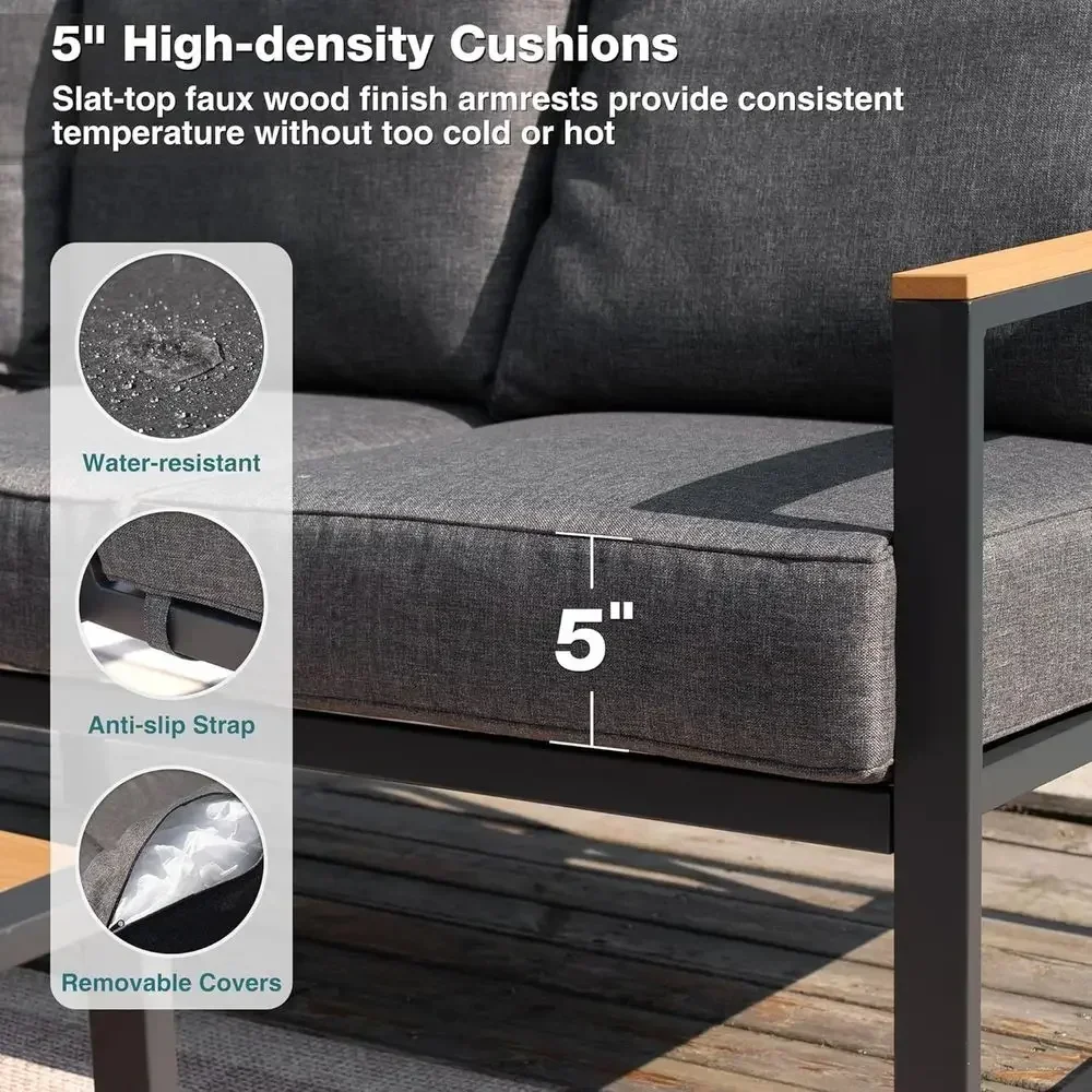 6-delige outdoor hoekbankset m - Outdoor Furniture Grey recensie en prijs