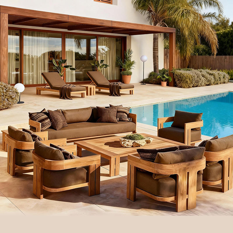 Buitenset van teakhouten banke - Outdoor Furniture Metal Chairs recensie en prijs