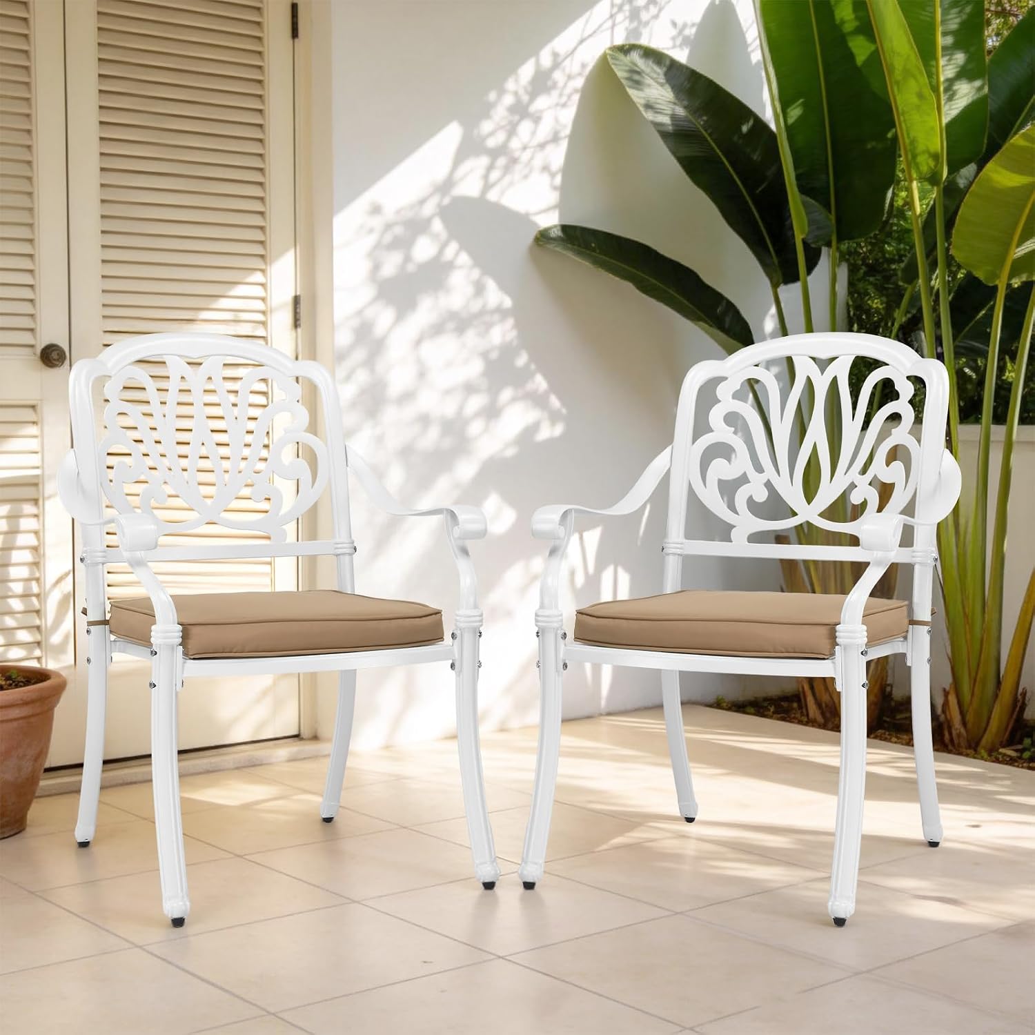 Tuinstoelenset van gegoten alu - Outdoor Furniture Metal Chairs recensie en prijs