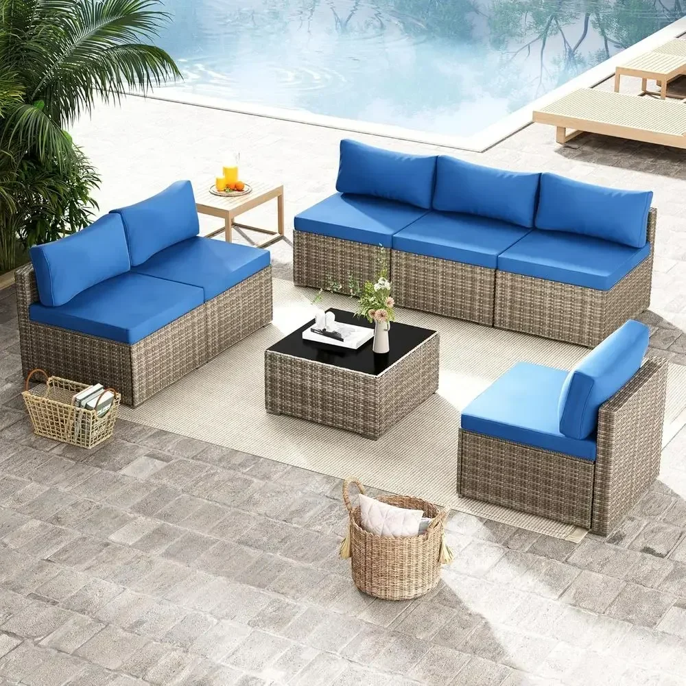 7-delige buitenset met een mod - Outdoor Furniture Grey recensie en prijs
