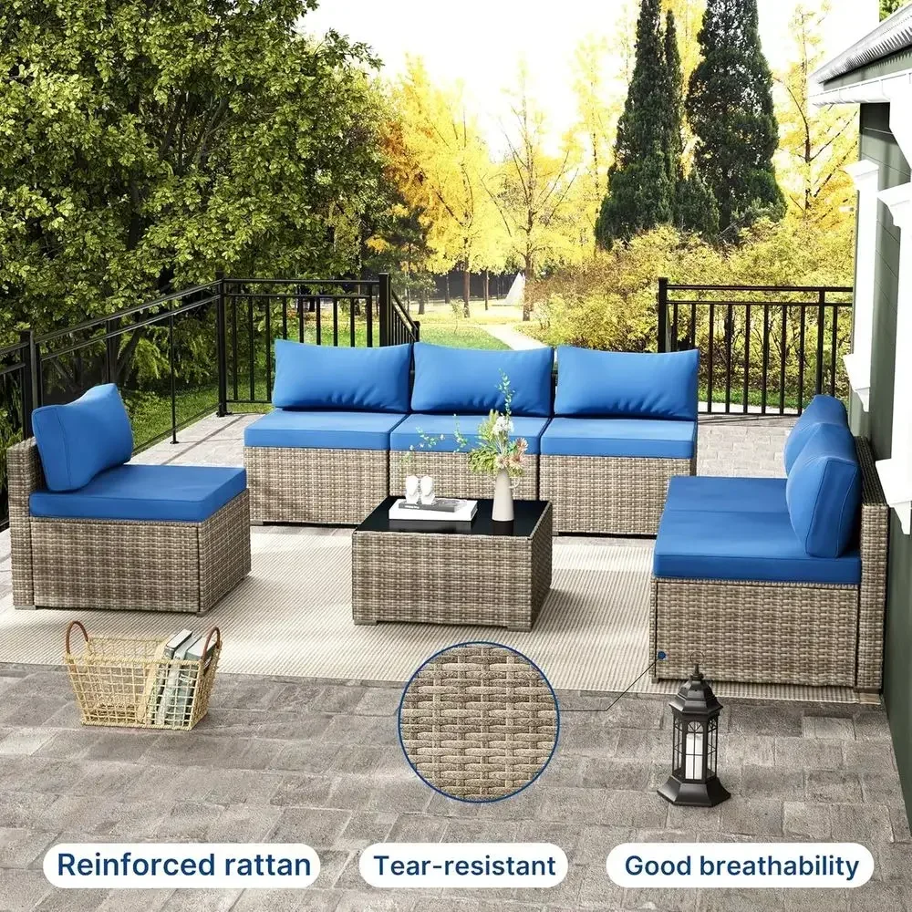 7-delige buitenset met een mod - Outdoor Furniture Grey recensie en prijs