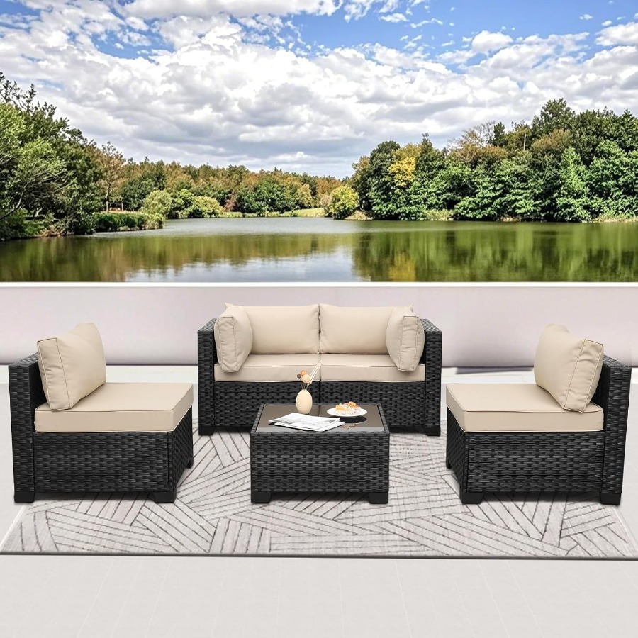 5-delige tuinmeubelset voor bu - Outdoor Furniture Metal Chairs recensie en prijs