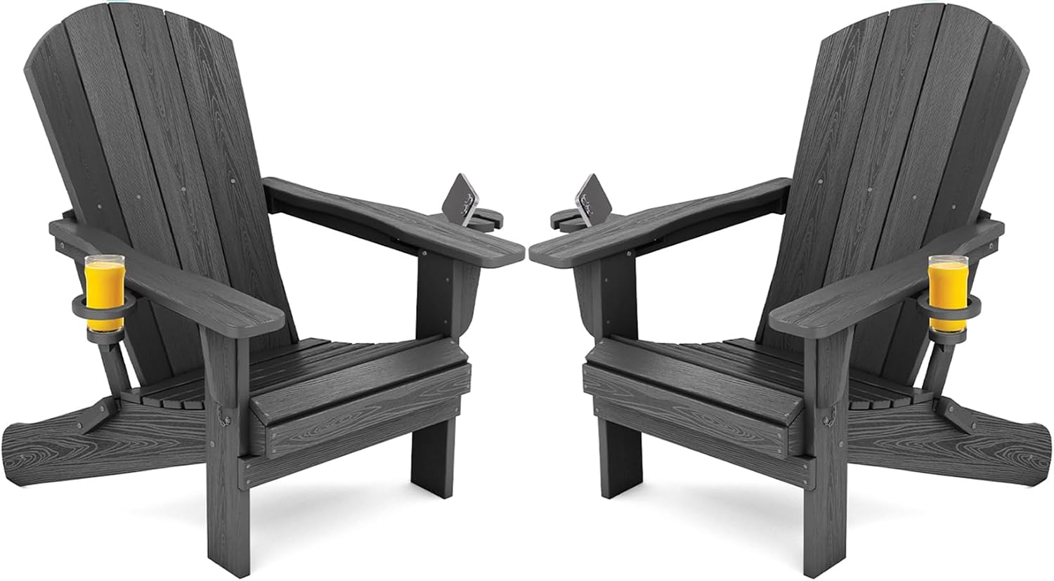 Set van twee opvouwbare buiten - Outdoor Furniture Grey recensie en prijs