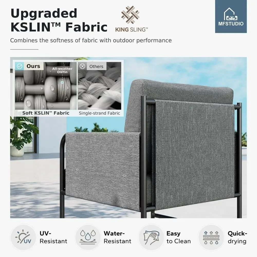Tuinmeubelset voor 5 personen, - Outdoor Furniture Grey recensie en prijs