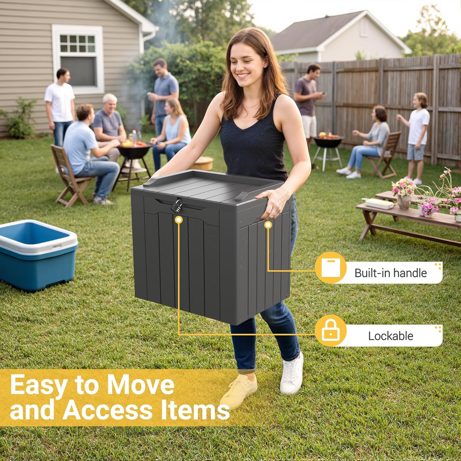 31 Gallon Buitenberging met de - Outdoor Furniture Grey recensie en prijs