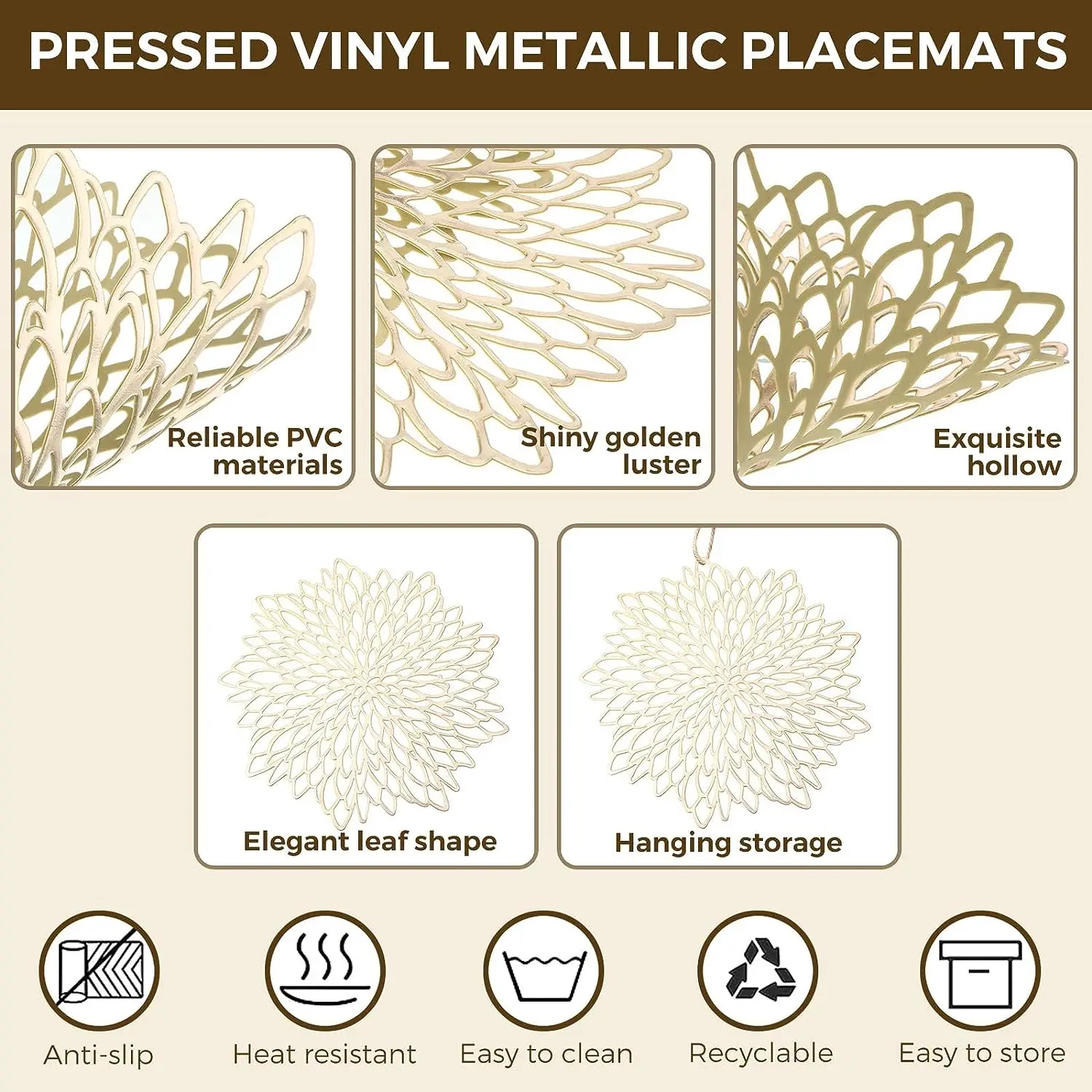 Set van 4 metalen placemats se - Outdoor Furniture Design recensie en prijs