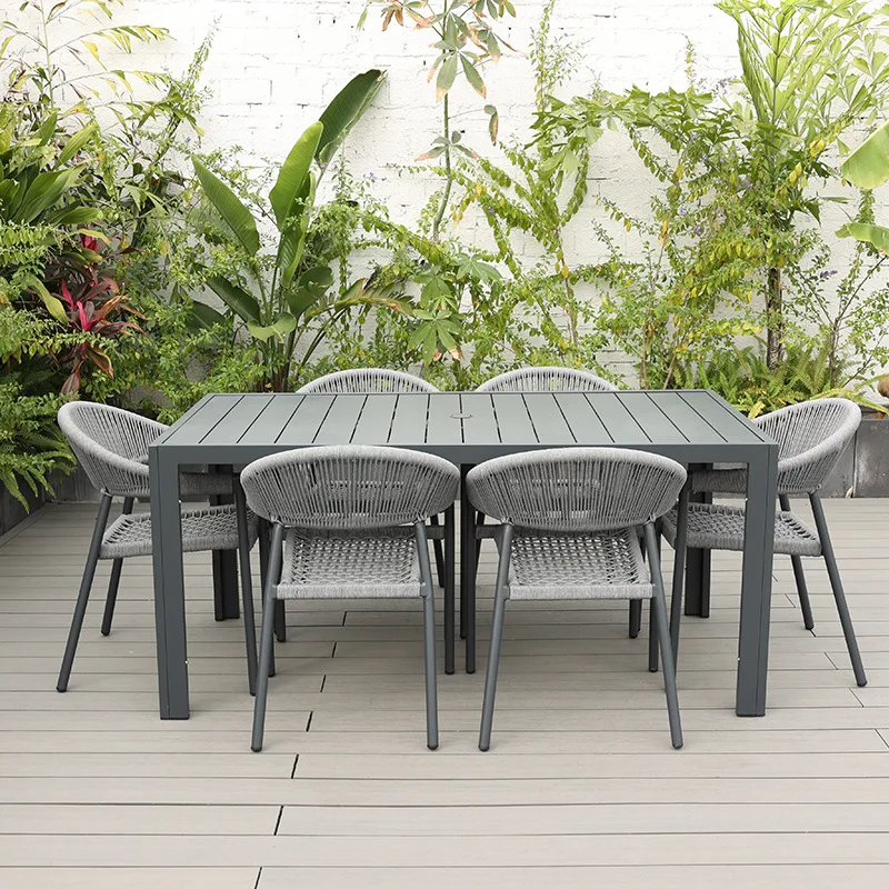 Rieten eetkamerstoel met armle - Outdoor Furniture Metal Chairs recensie en prijs