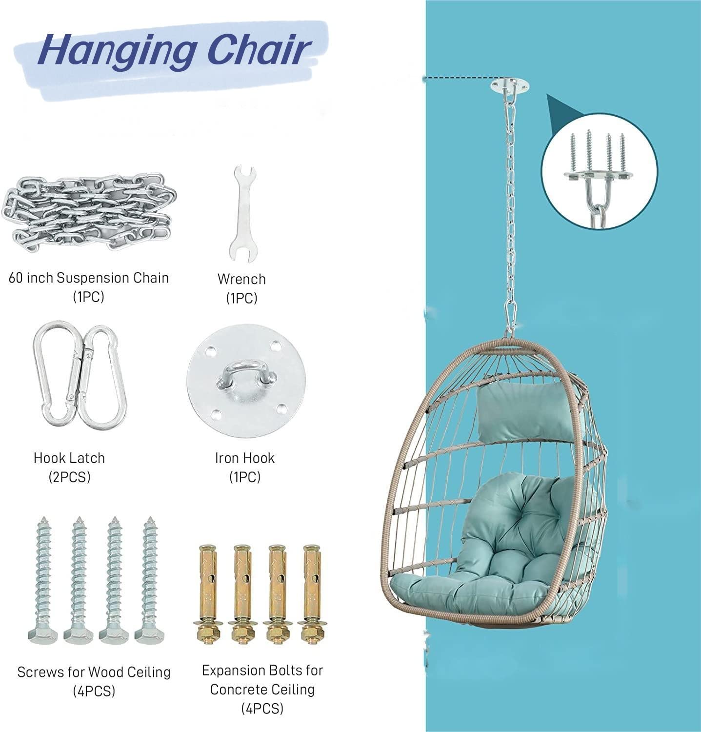 Vouwbare hangstoel van wilgenv - Outdoor Furniture Egg Chair recensie en prijs