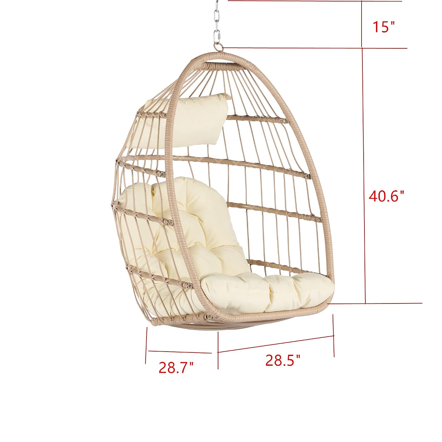 Vouwbare hangstoel van wilgenv - Outdoor Furniture Egg Chair recensie en prijs